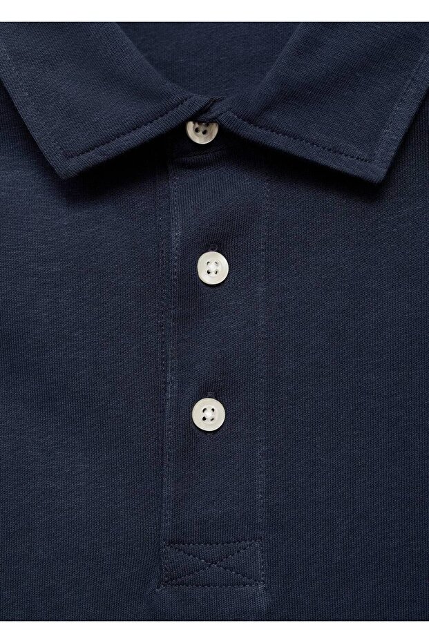 Pamuklu basic polo tişört - 6