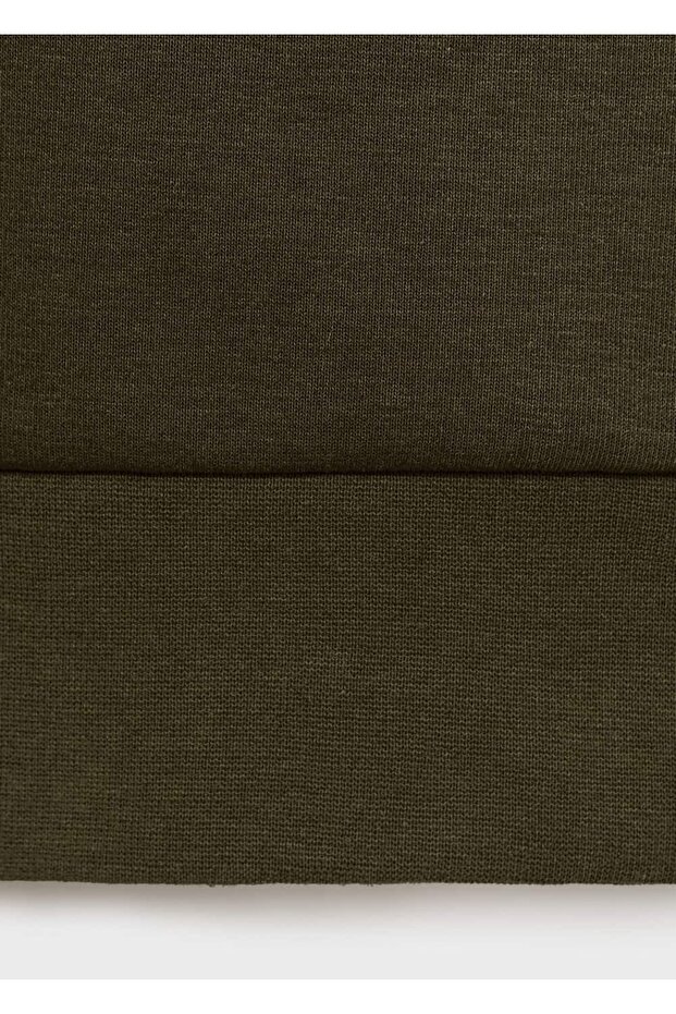 Regular kesim fermuarlı yaka sweatshirt - 7