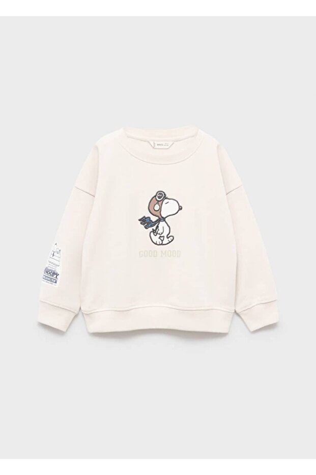 Embroidered Snoopy Sweatshirt