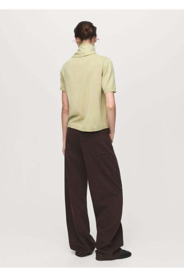 Kısa kollu fularlı kazak - 4