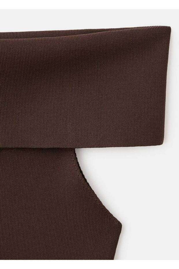 Straplez triko bluz - 8