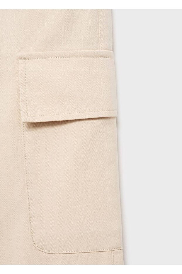 Lyocell pamuklu kargo pantolon - 6