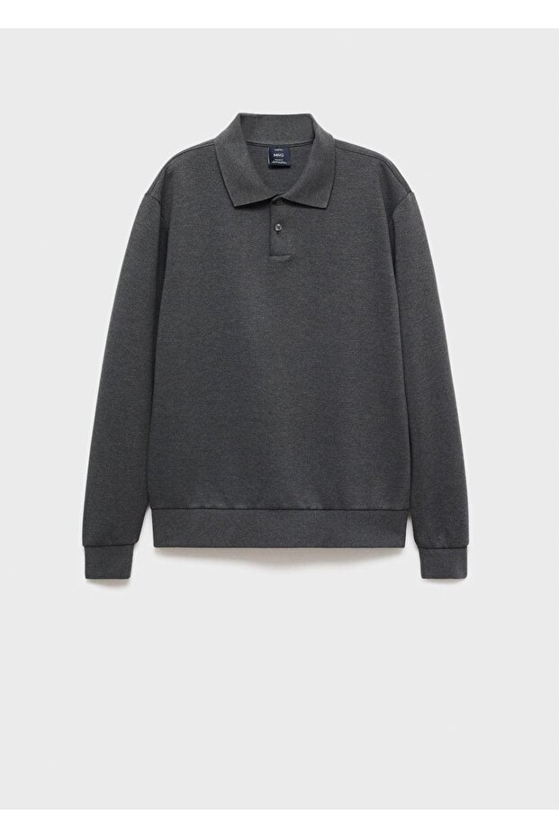 Regular kesim polo sweatshirt - 3