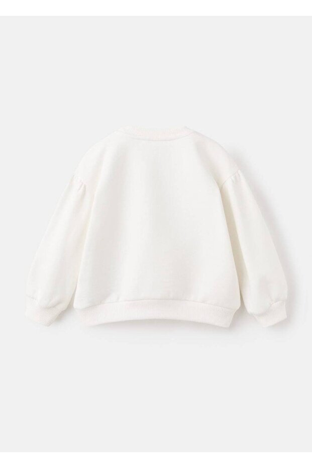 Çiçek işlemeli sweatshirt - 3