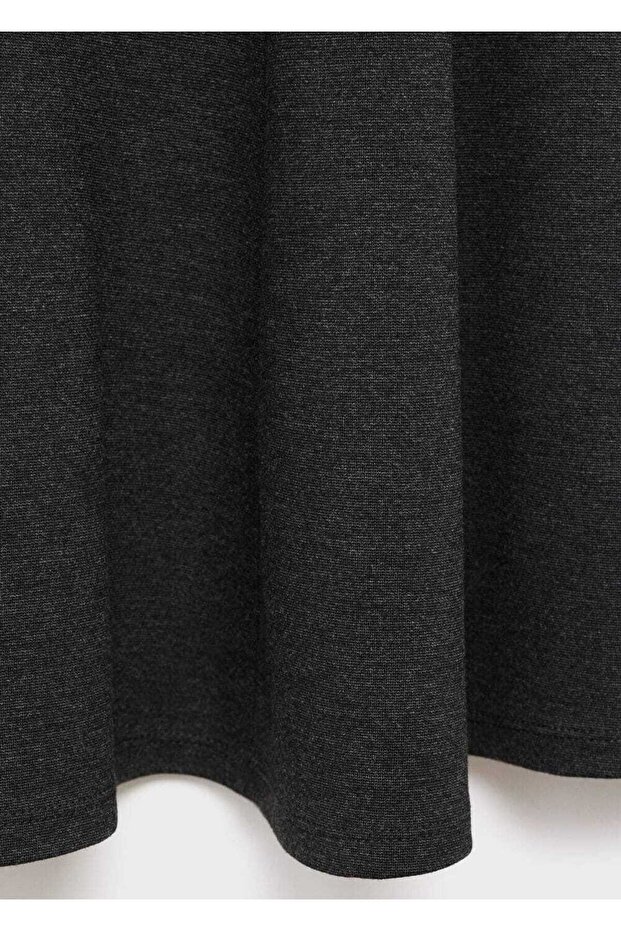 Dikişli kısa elbise - 6