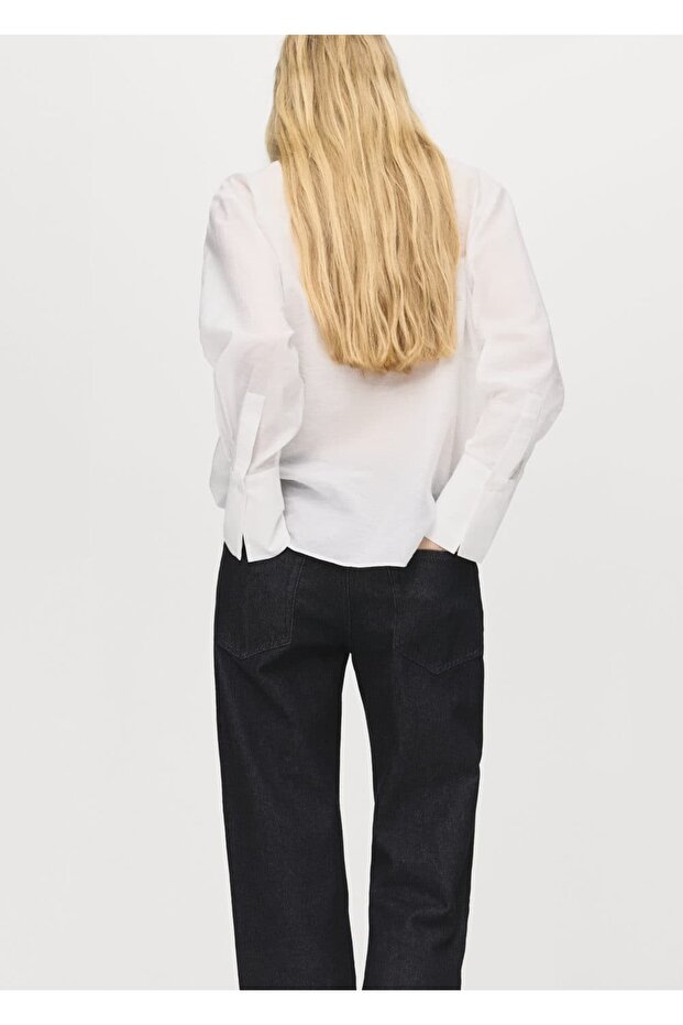 Dantel detaylı bluz - 4