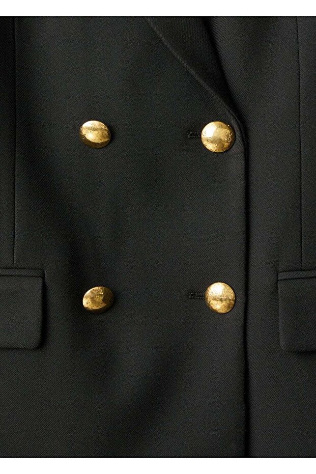 Çift düğmeli blazer ceket - 5