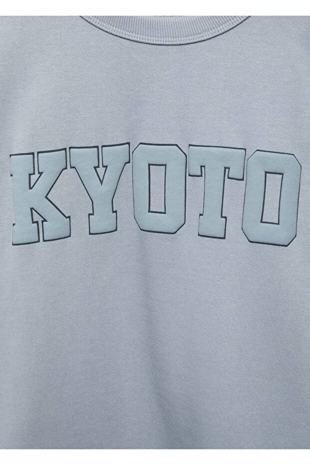 Pamuklu oversize sweatshirt - 5