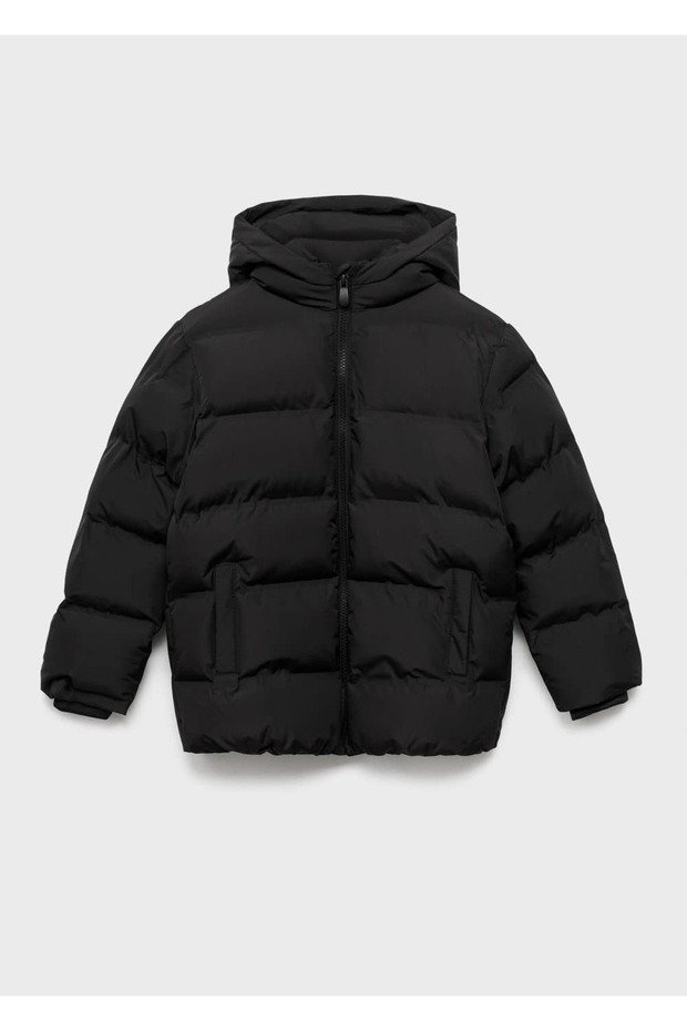 Kapüşonlu kapitone anorak - 3
