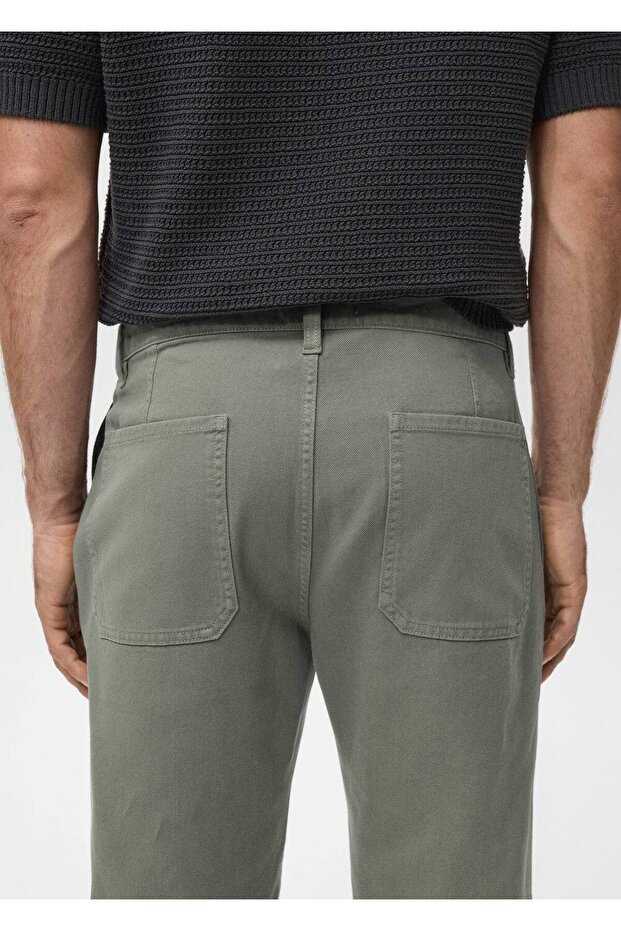 Regular kesim pamuklu jean pantolon - 7