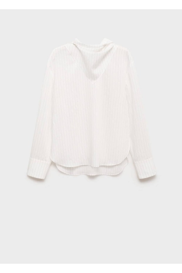 Mendilli çizgili bluz - 6