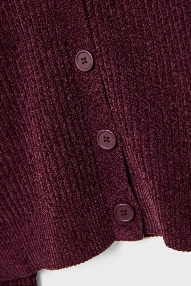 Düğmeli Triko Ceket - 7