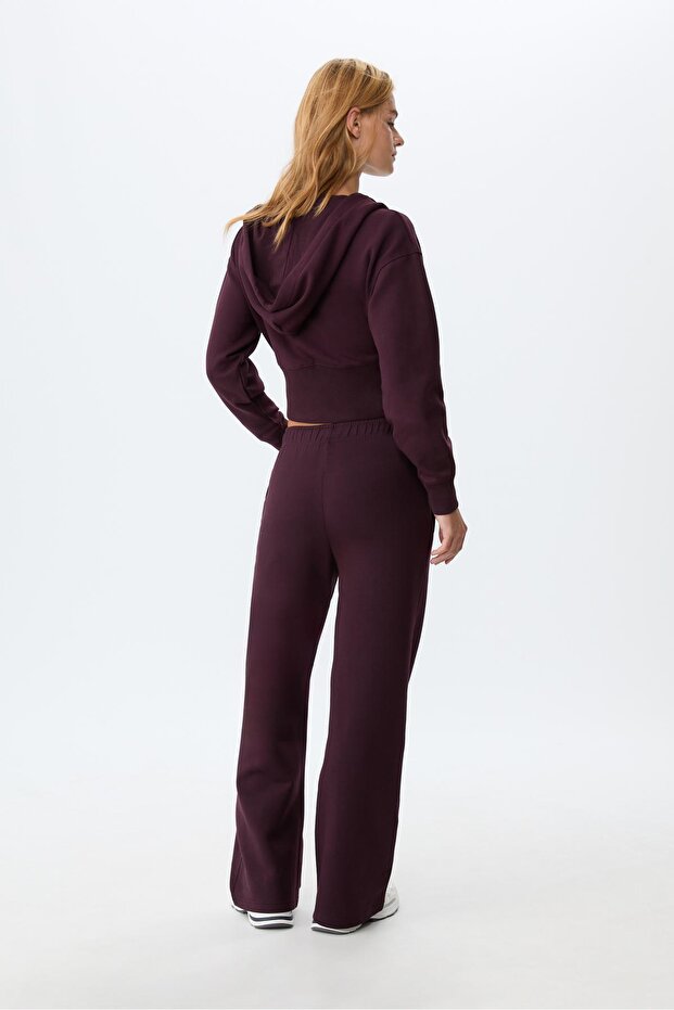 Kapüşonlu fermuarlı sweatshirt - 4