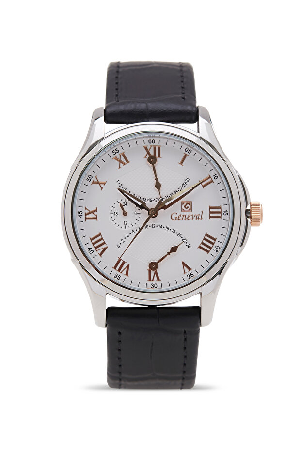 Men's Leather Analog Watch GL1617CRWB