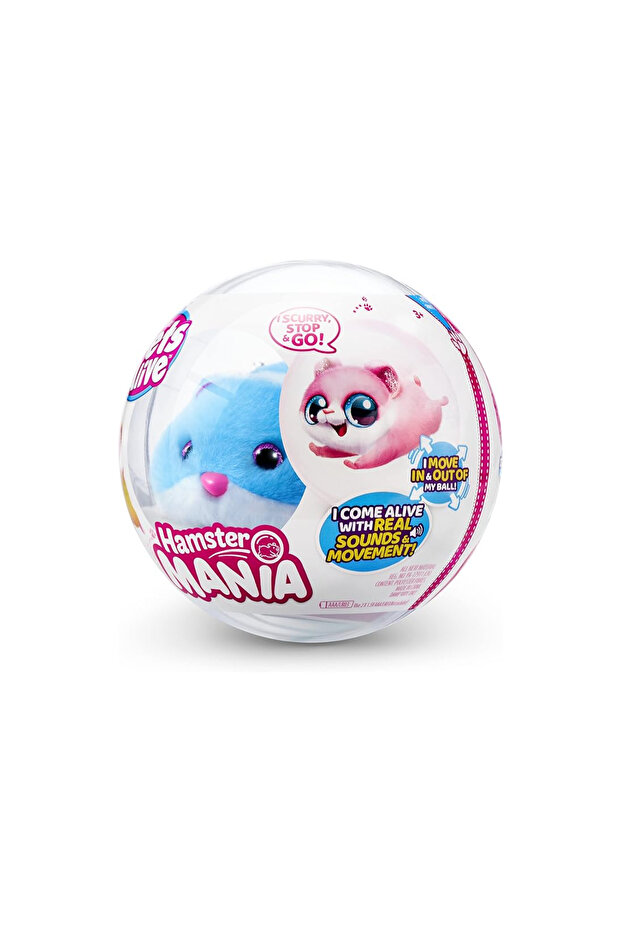 Pets Alive Hamstermania Capsule – Interactive Running Hamster Toy with Sounds (9543GQ1)