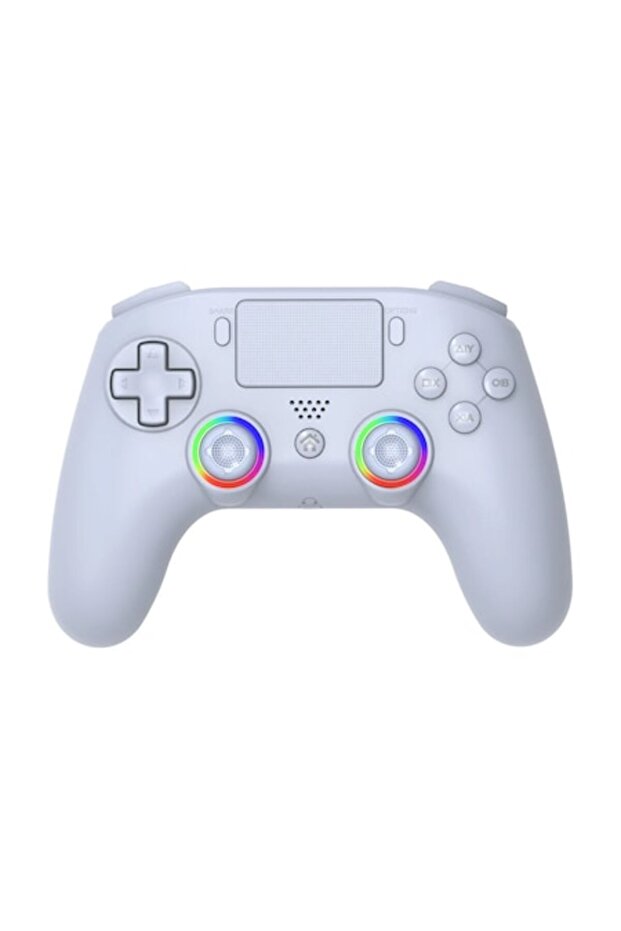 Controler LED wireless PS4 alb - PS4/PC