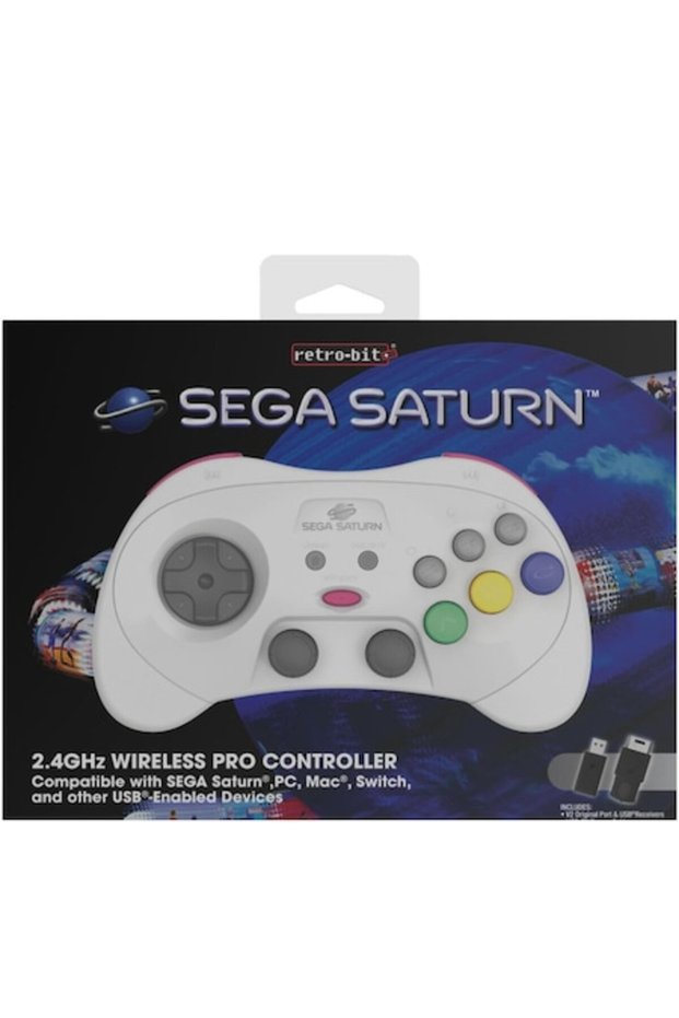 -Bit Controller SEGA Saturn PRO Alb - PC