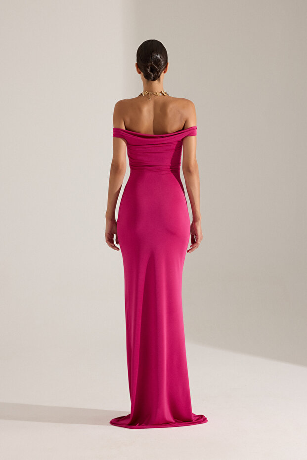 VESNA PEMBE ELBİSE - 3