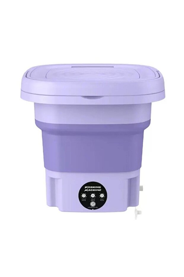 Portable Mini Washing Machine, Foldable Design, Powerful Cleaning, Compact for Home