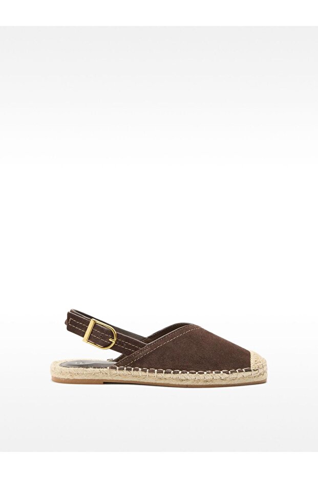 Tokalı Deri Espadril - 2