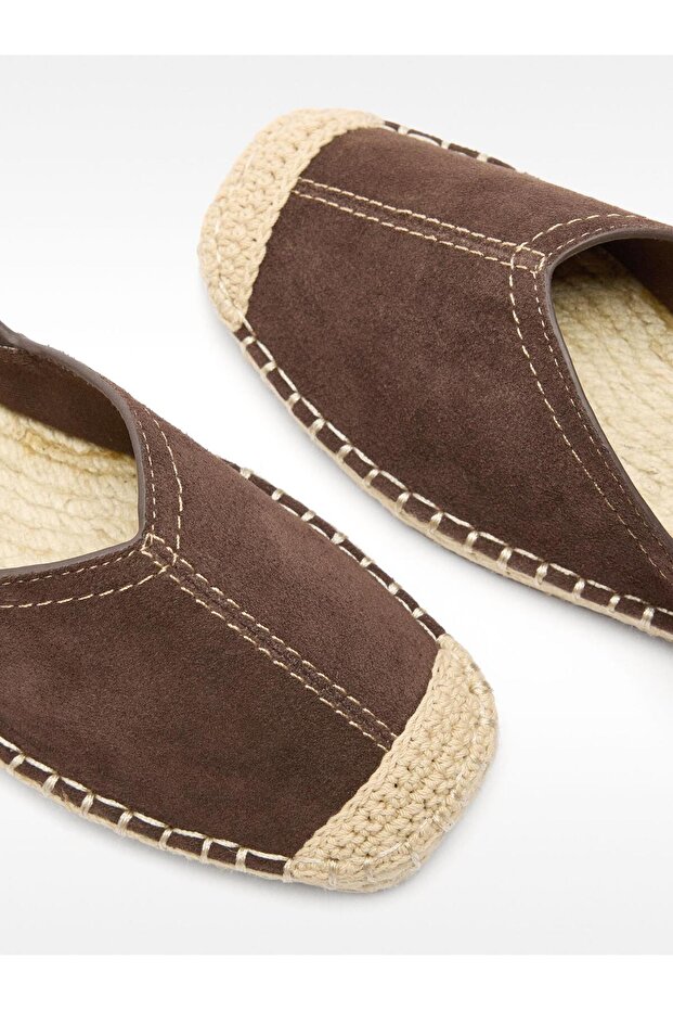 Tokalı Deri Espadril - 5