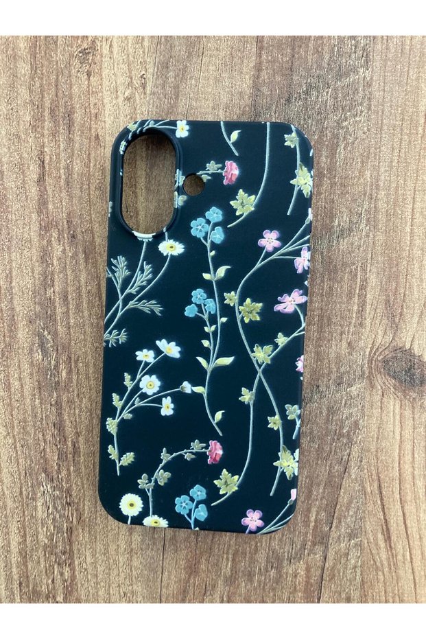 iPhone 16 Plus Vine/Flower Printed Inside Velvet Premium Silicone Launch Phone Case