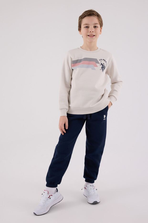 4-15 Years Old Licensed Us Polo Assn Boys Team-Latte