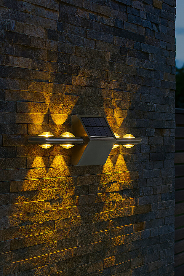 Duvar Solar Aydınlatma - 8 Ledli - 3