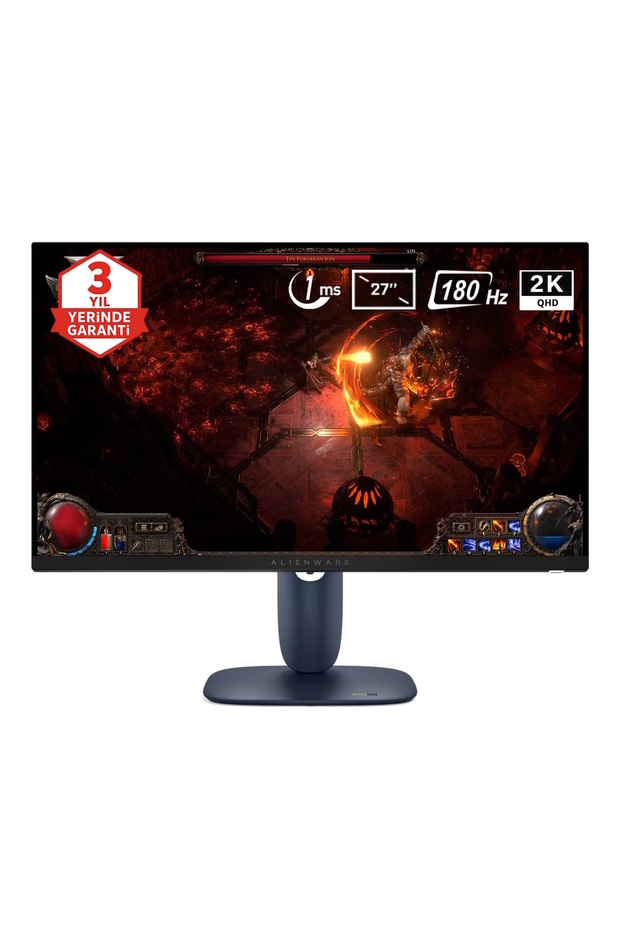 Alienware AW2725DM 27 inç 180Hz 1ms 2K QHD Adaptive Sync Fast IPS Pivot Gaming Monitör - 1