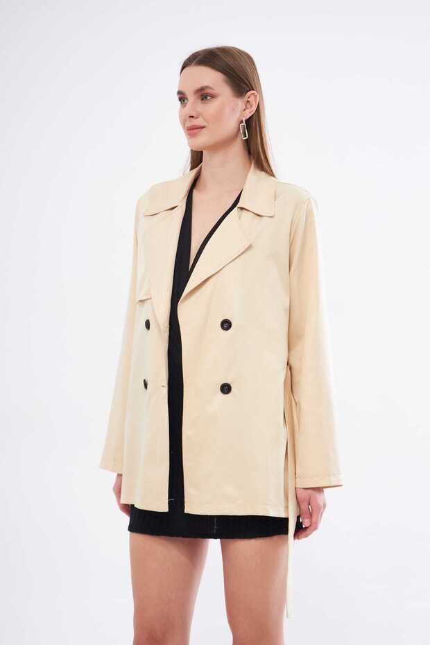 Kadın orta boy trençkot - 3