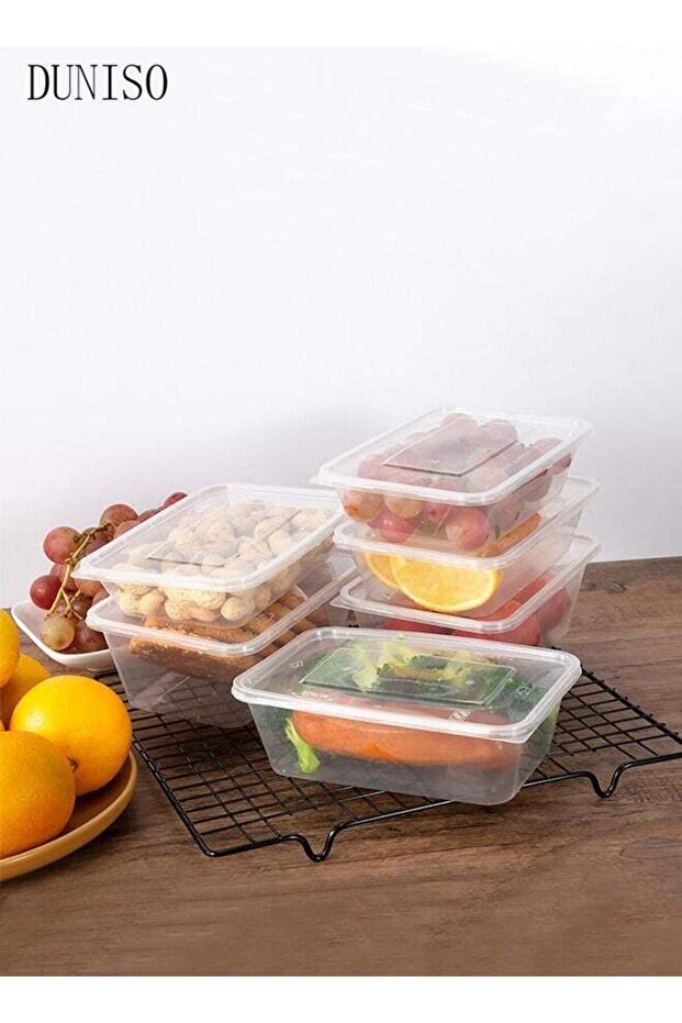 DUNISO 20-Pieces,1000 ml Thickened Meal Prep Containers,Reusable Heatable Food Storage Circular Con - 1