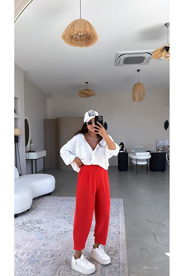 Mercan Aerobin Harem Pantolon - 1