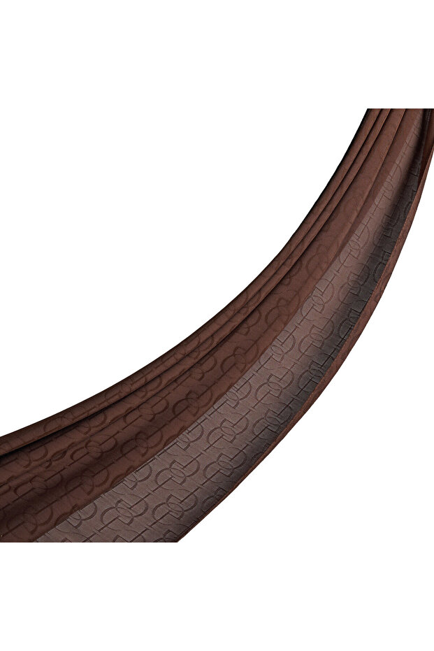 Dört Mevsim Acı Kahve İE Monogram Şal - 1