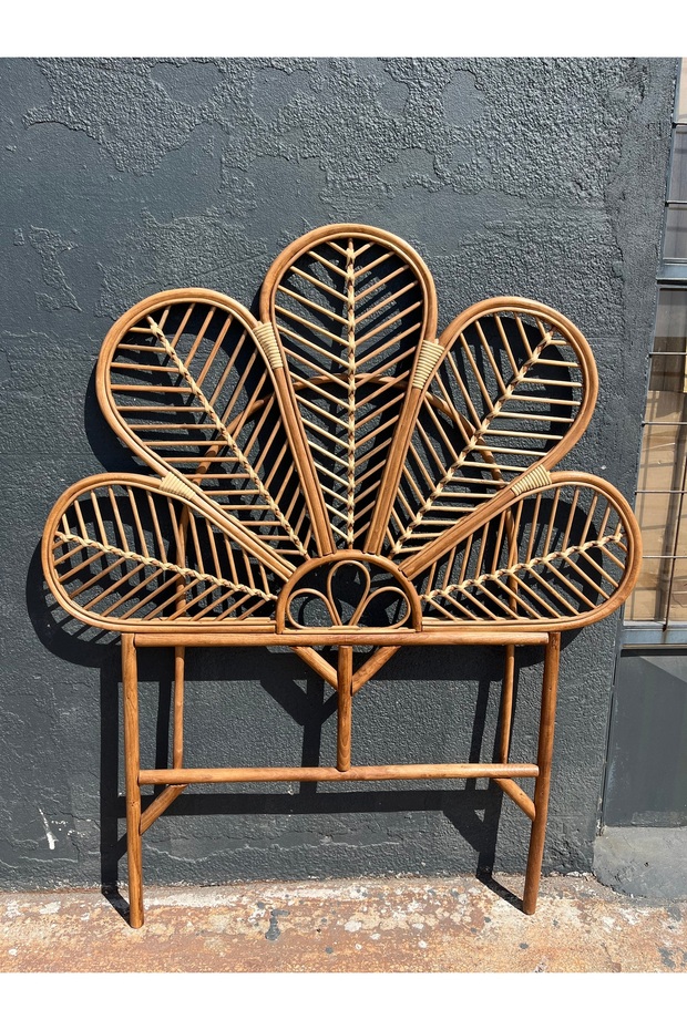 Bambu Yatak Başlığı Ceviz Renk 90cm - 1