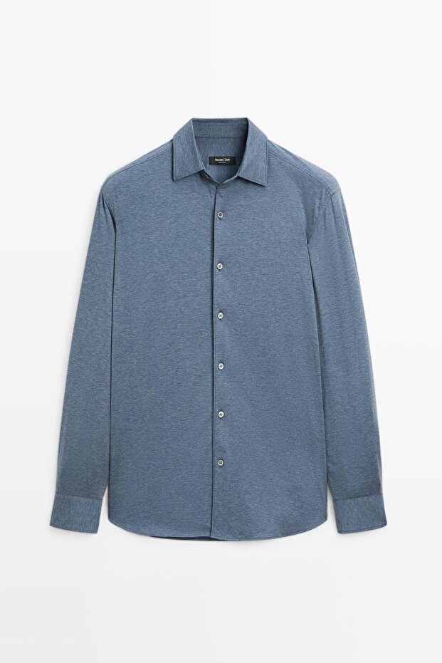 Esnek slim fit gömlek - 5