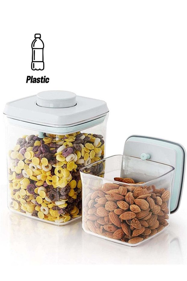 SYOSI Pop Airtight Food Containers Kitchen Storage Containers with Lids Ideal for Cereal and Pantry