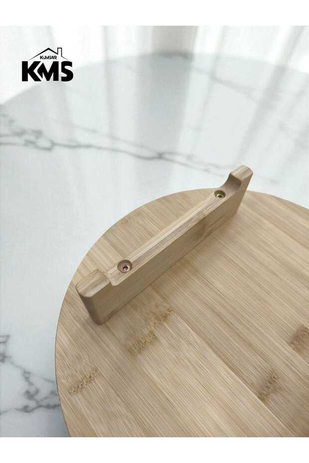 Bamboo Round Leg Presentation Tray - 2