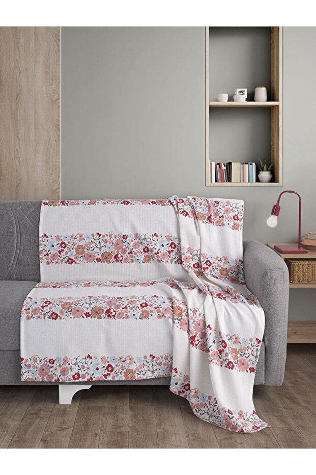 Tek Kişilik Baskılı Pike Koltuk Örtüsü Breeze 180x230 cm - 3