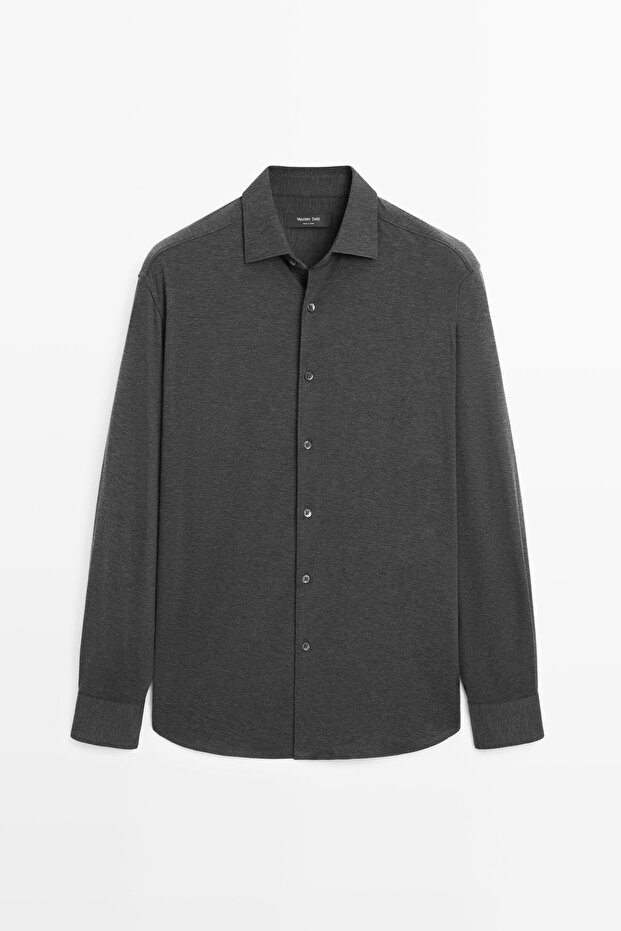 Esnek slim fit gömlek - 5