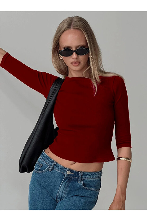 3/4 Kol Basic Bluz - 2