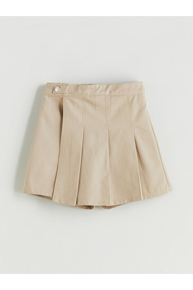 Basic Gabardin Kız Çocuk Şort Etek - 2