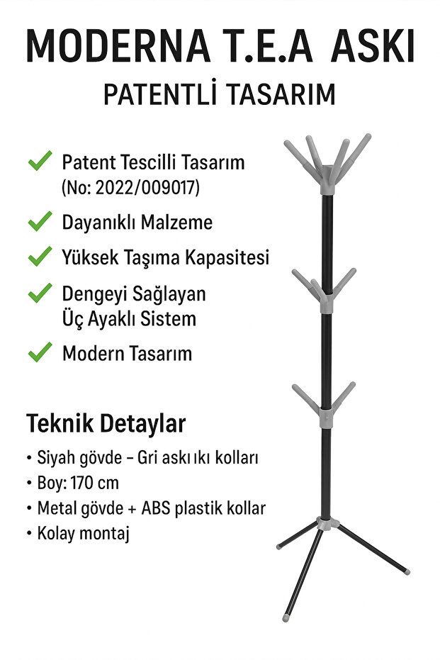 T.E.A Askı – Patentli Tasarım - 1