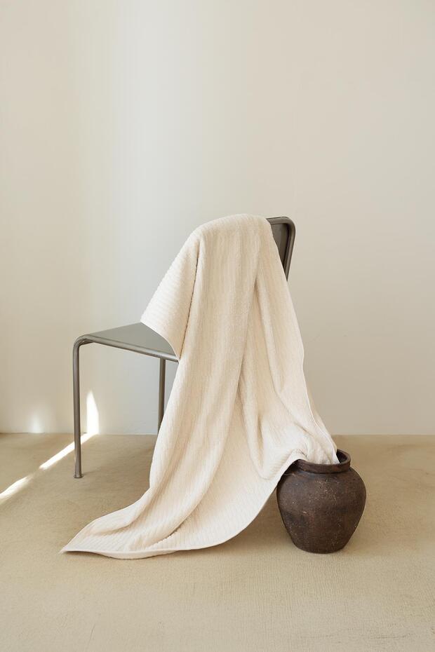 Earth Large Bath Towel 90X150 cm Beige
