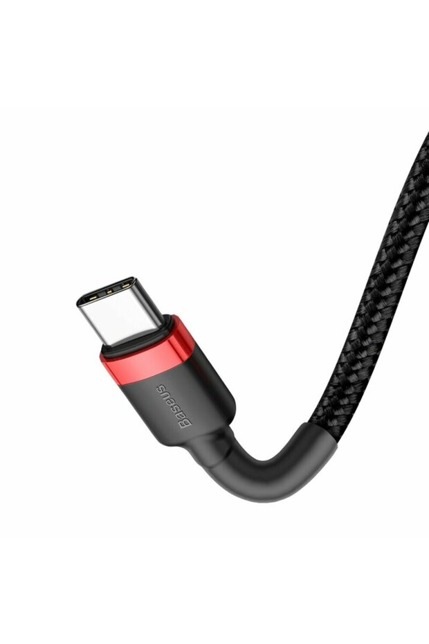 Baseus Type-C data cable, 60W, 3A, 1m, red/black - 2