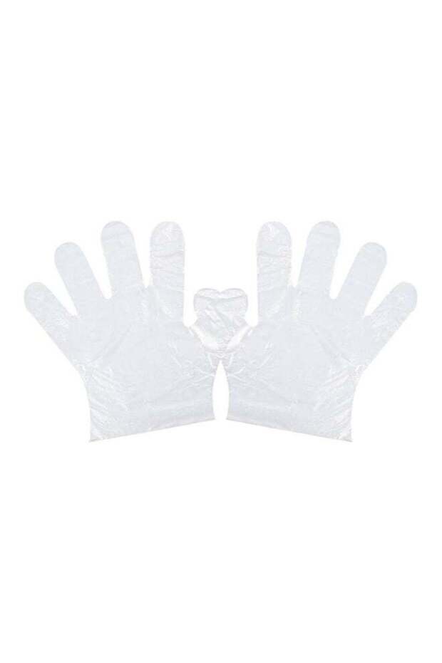 500-Piece Disposable Latex Hand Gloves Clear 25.4x2.5x13.4cm