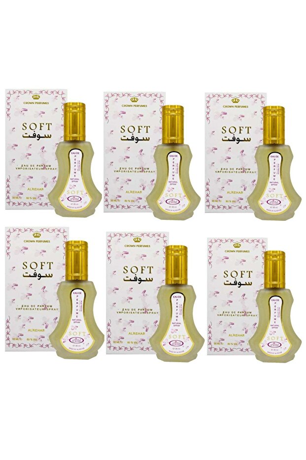 Soft Eau De Natural Perfume Spray 35 ml (Pack of 6)