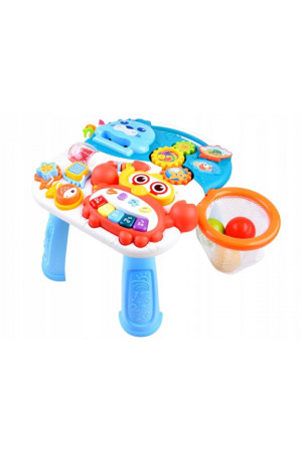 Antemergator interactiv 2 in 1 cu 4 roti, transformabil in Masuta interactiva pentru activitati - 6