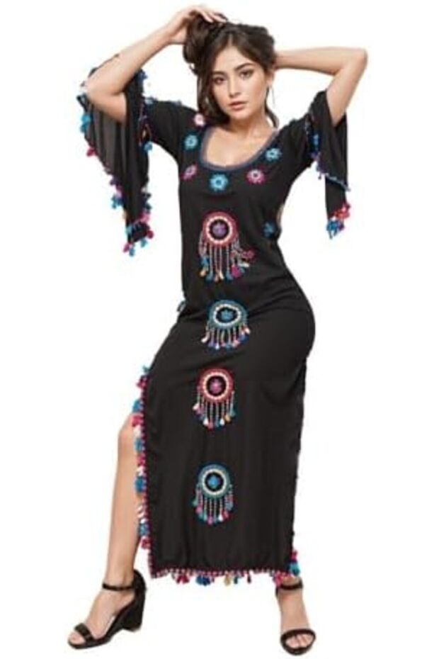 فستان رقص شرقي طويل مفتوح من الجانبين – أناقة وتدفق - 2