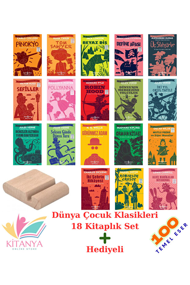 World Children's Classics 18-Piece Super Shortened Text Set - Educational Fun + Gift