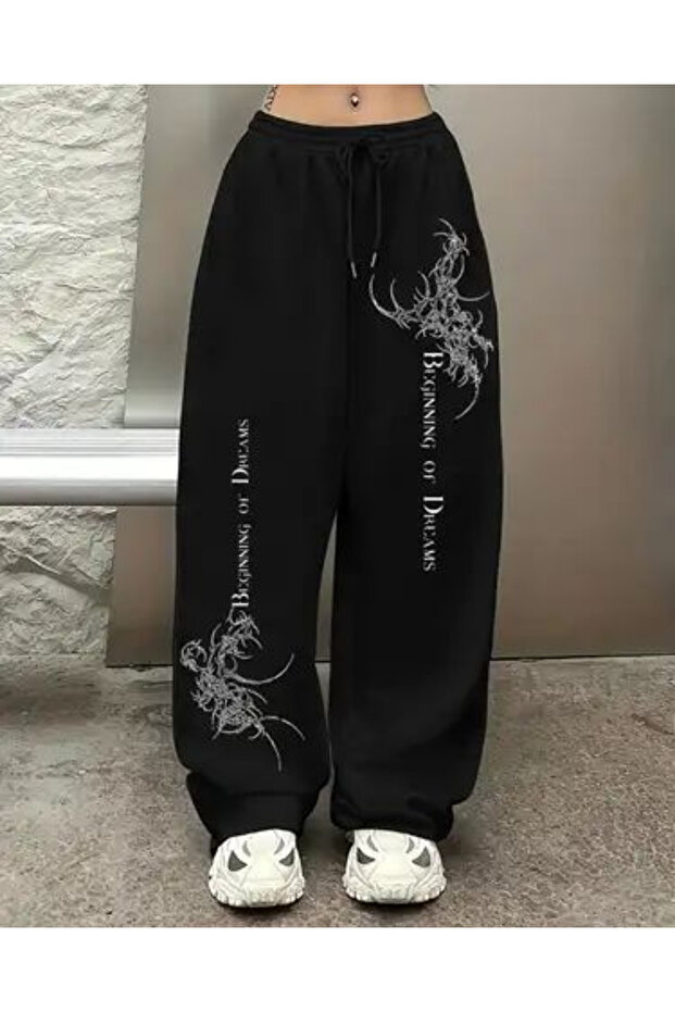 Street Style Printed Unisex Baggy Tracksuit